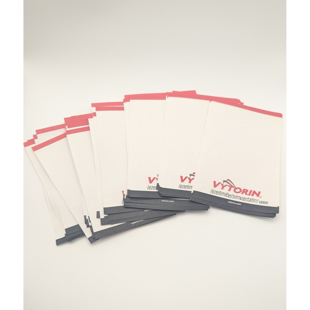 Lot of 80 Vintage Vytorin Pharmaceutical Drug Rep Promo Notepads Medical Memo‎